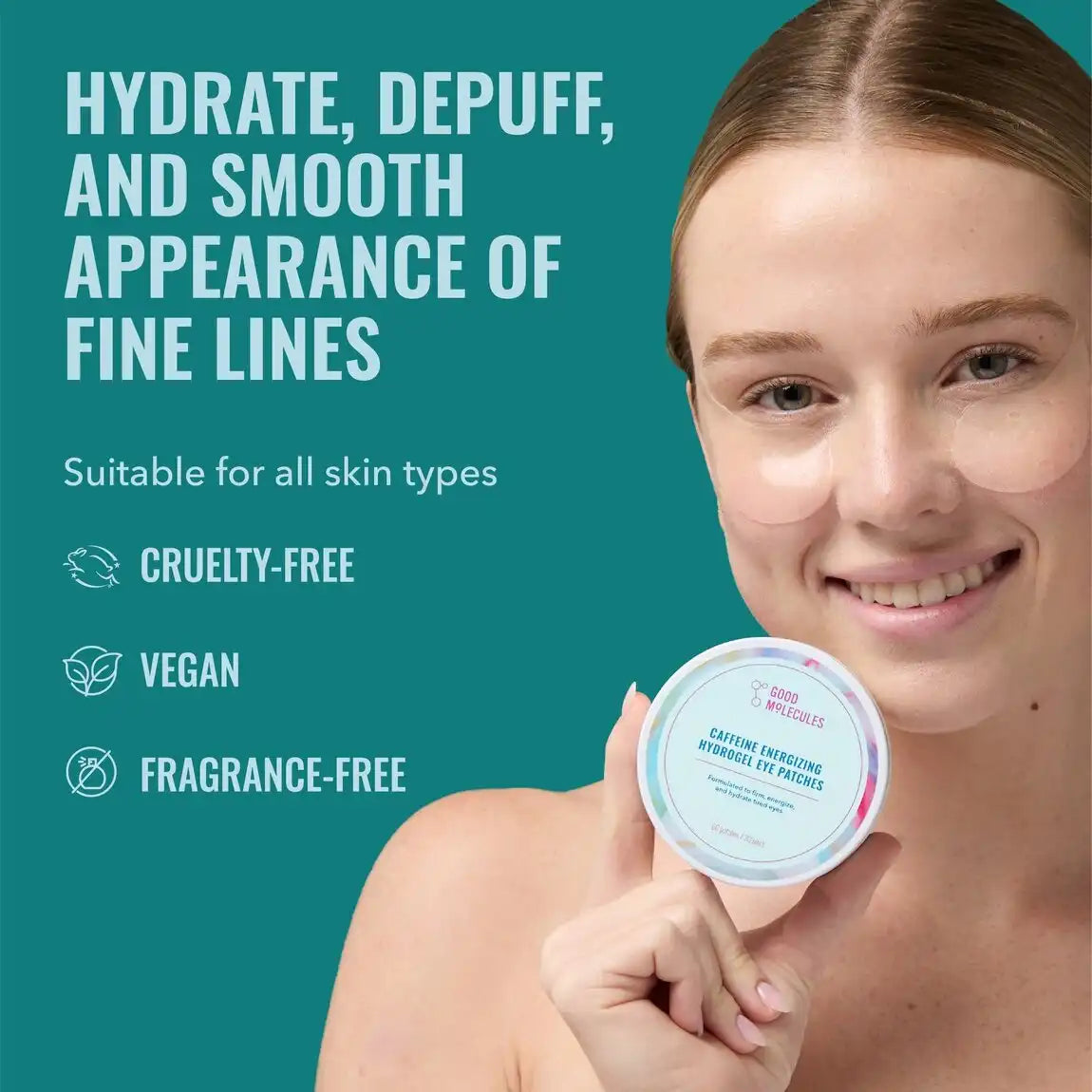 Good Molecules Caffeine Energizing Hydrogel Eye Patches